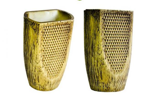 VASO MEIO RED.MAD.COM RATTAN UNID