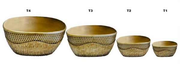 VASO MEIO BAMBU/RATTAN TAM.2