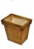 VASO RATTAN PAREDE QUAD.PQ